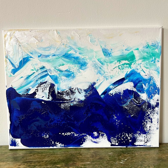 Original acrylic piece - titled Crashing Down - Picture 3 of 10